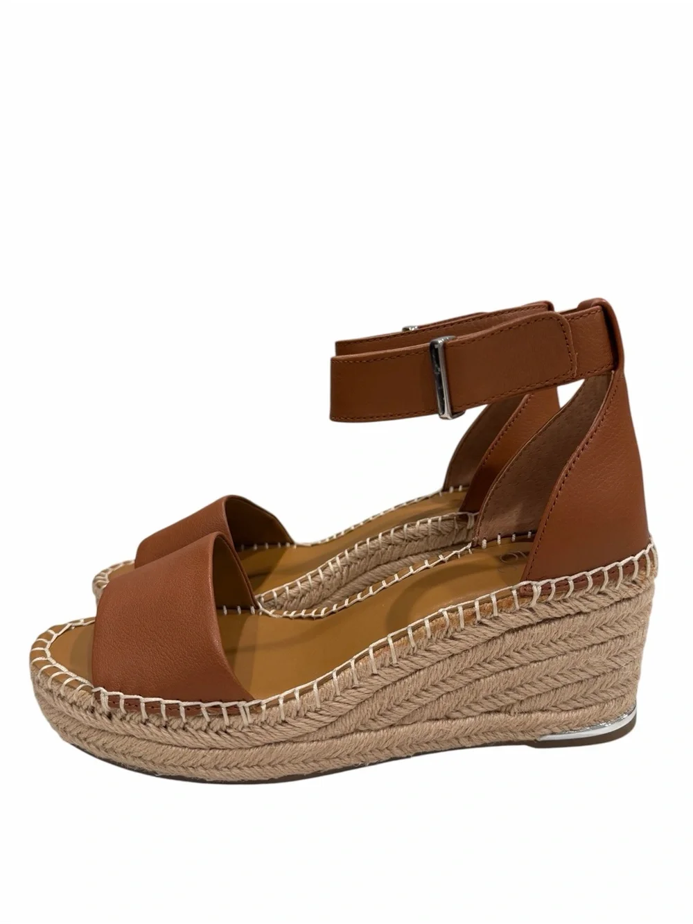 Franco Sarto Clemens Women’s Espadrille Wedge Sandals Tan Size 9.5M New in Box